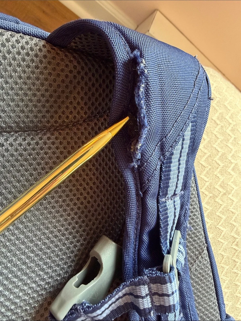 Pottery Barn Kids Dinosaur Skeleton Navy Blue Backpack